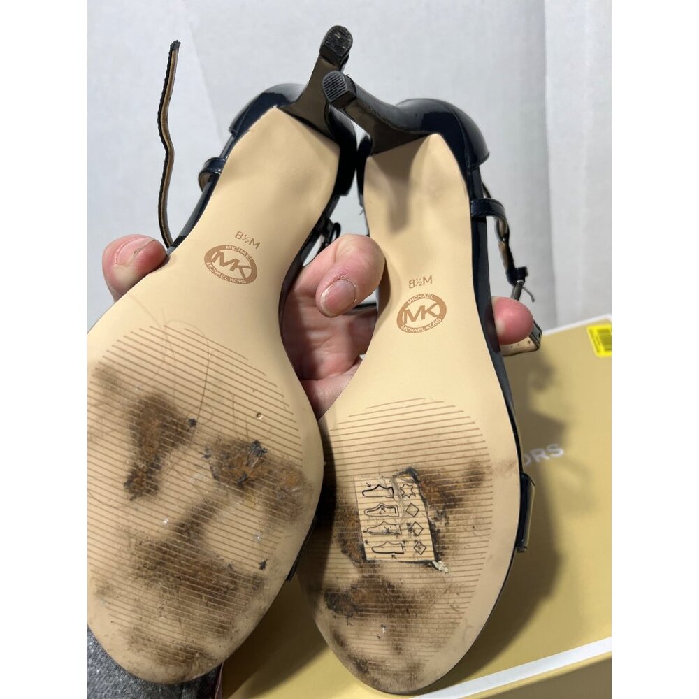 Michael Michael Kors Simone admiral mid sandal heel women size 8.5 M - Picture 4 of 9
